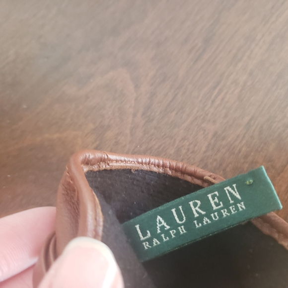 Ralph Lauren Leather Gloves, Size Medium - Picture 3 of 8